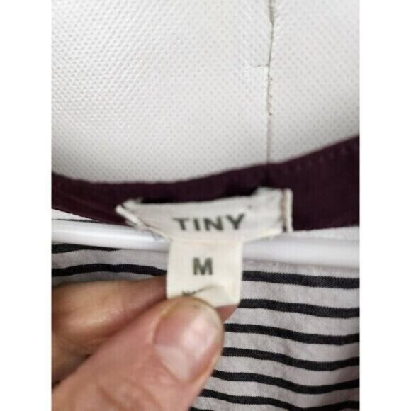 Anthropologie Tiny Womens Sima Ikat BOHO Top Medium Cream Red Aztec Mixed Media - Picture 5 of 9